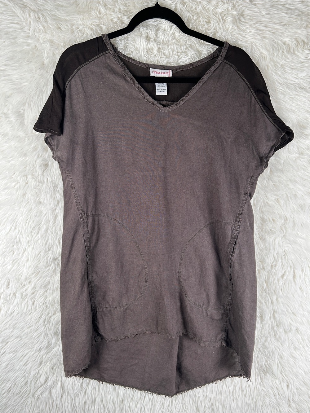 Wearables Linen Short Sleeve Tunic